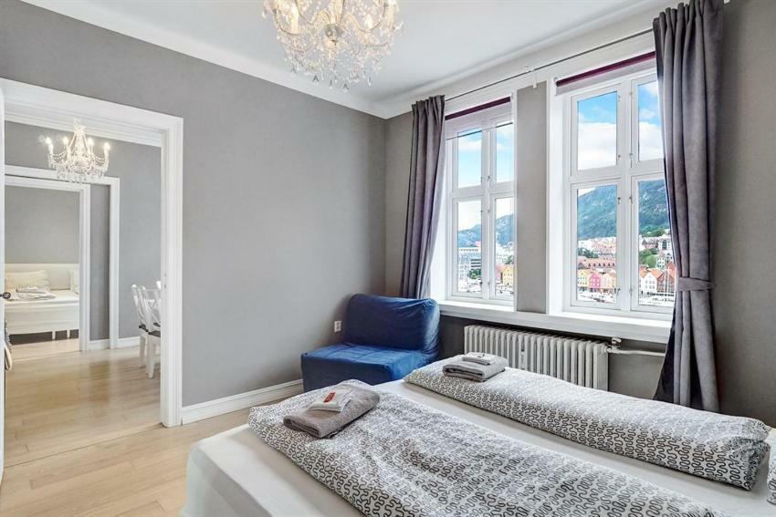 Apartment With Beautiful View To Bryggen Bergen Esterno foto